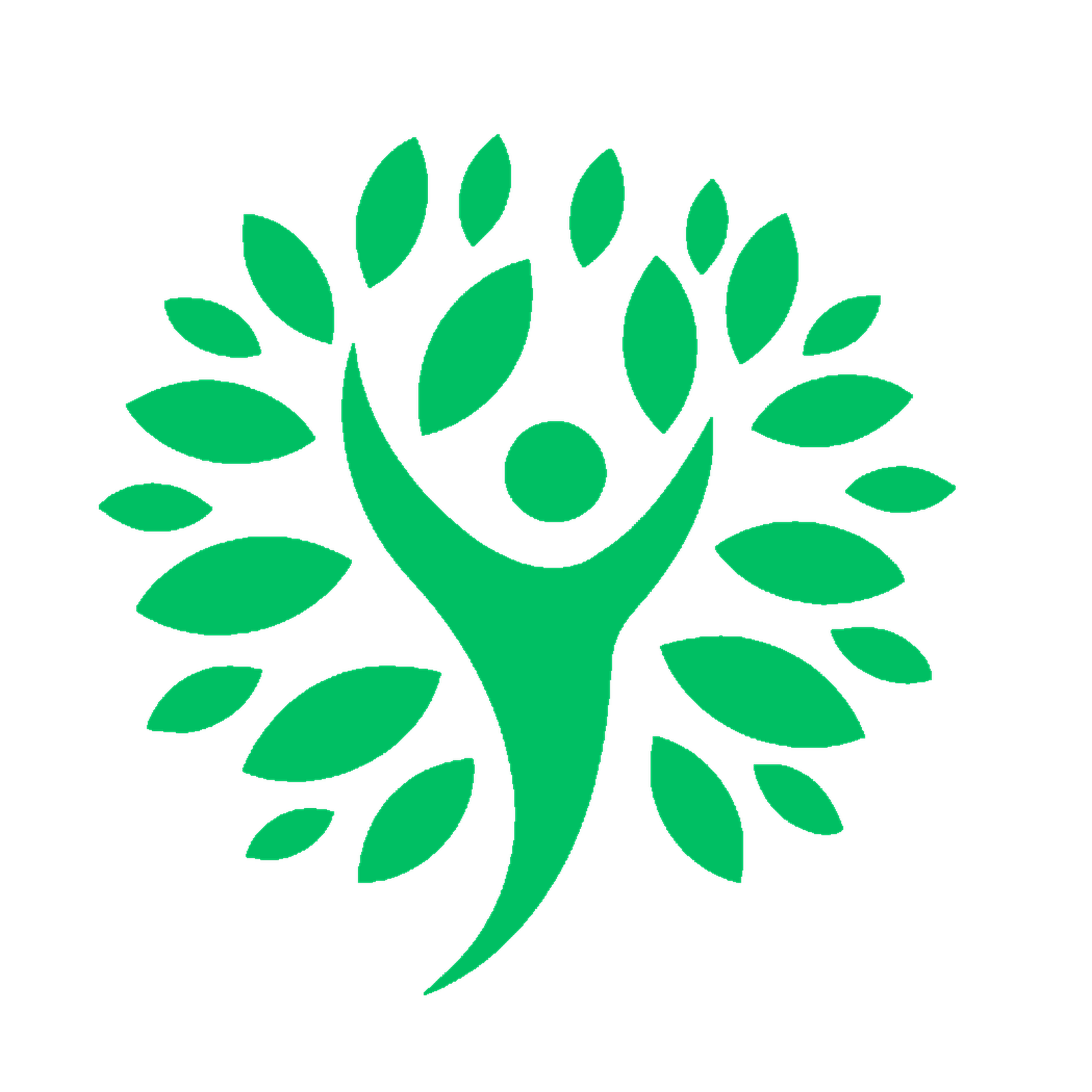 Karma Humanitarian Foundation logo — a green tree formed from a person raising their arms
